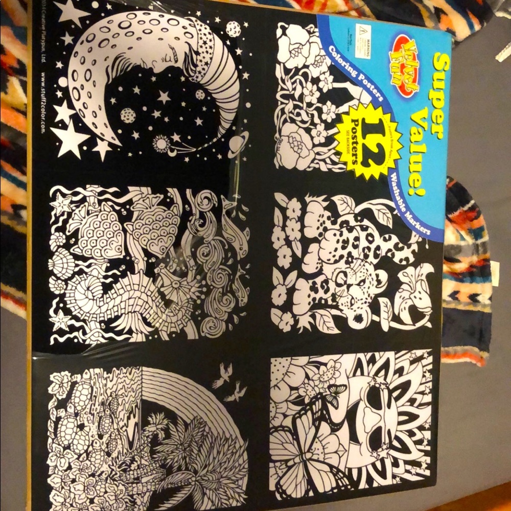 Break apart coloring posters